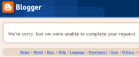 Blogger is broken